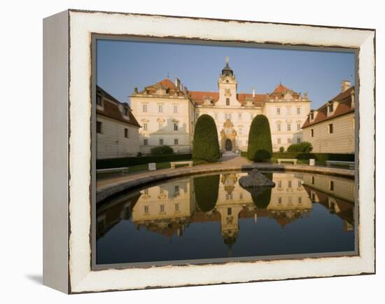 Baroque Valtice Chateau at Sunrise, Valtice, Brnensko Region, Czech Republic, Europe-Richard Nebesky-Framed Premier Image Canvas