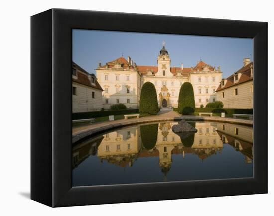 Baroque Valtice Chateau at Sunrise, Valtice, Brnensko Region, Czech Republic, Europe-Richard Nebesky-Framed Premier Image Canvas