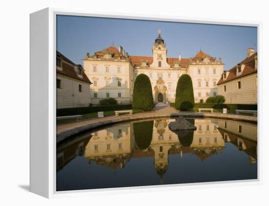 Baroque Valtice Chateau at Sunrise, Valtice, Brnensko Region, Czech Republic, Europe-Richard Nebesky-Framed Premier Image Canvas