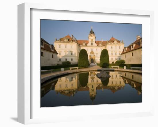 Baroque Valtice Chateau at Sunrise, Valtice, Brnensko Region, Czech Republic, Europe-Richard Nebesky-Framed Photographic Print