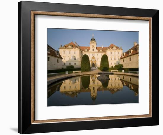 Baroque Valtice Chateau at Sunrise, Valtice, Brnensko Region, Czech Republic, Europe-Richard Nebesky-Framed Photographic Print