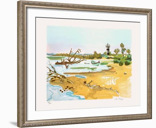 Barque au Petit Rhone-Yves Brayer-Framed Limited Edition