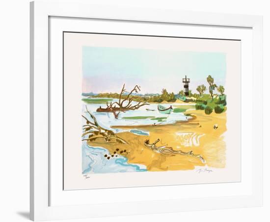 Barque au Petit Rhone-Yves Brayer-Framed Limited Edition