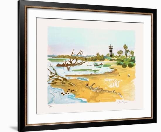 Barque au Petit Rhone-Yves Brayer-Framed Limited Edition