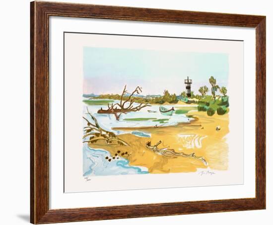 Barque au Petit Rhone-Yves Brayer-Framed Limited Edition