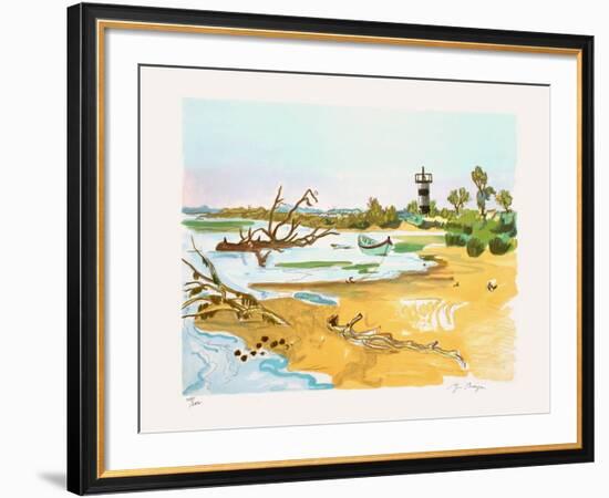 Barque au Petit Rhone-Yves Brayer-Framed Limited Edition