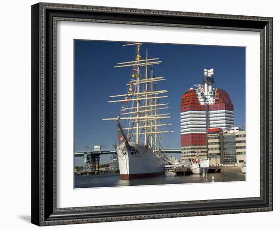 Barque the Viking and Gotheborgsutkiken, Gothenburg, Sweden, Scandinavia, Europe-Robert Cundy-Framed Photographic Print