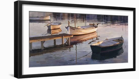 Barques al Port-Poch Romeu-Framed Giclee Print