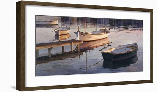 Barques al Port-Poch Romeu-Framed Giclee Print