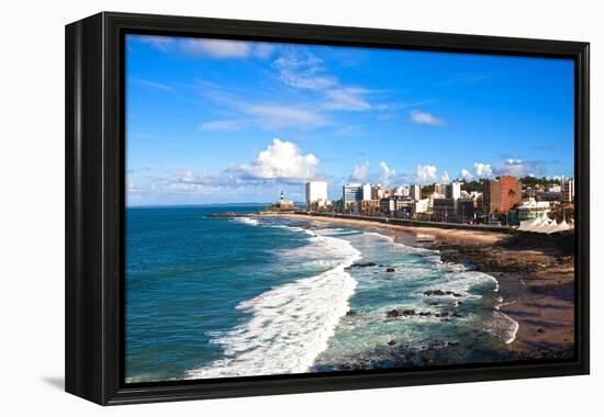 Barra Beach in the Beautiful City of Salvador in Bahia State Brazil-OSTILL-Framed Premier Image Canvas