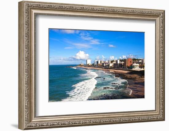 Barra Beach in the Beautiful City of Salvador in Bahia State Brazil-OSTILL-Framed Photographic Print