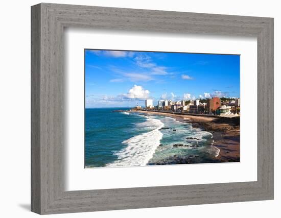 Barra Beach in the Beautiful City of Salvador in Bahia State Brazil-OSTILL-Framed Photographic Print