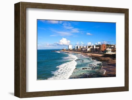 Barra Beach in the Beautiful City of Salvador in Bahia State Brazil-OSTILL-Framed Photographic Print