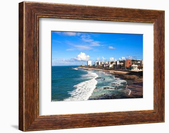 Barra Beach in the Beautiful City of Salvador in Bahia State Brazil-OSTILL-Framed Photographic Print