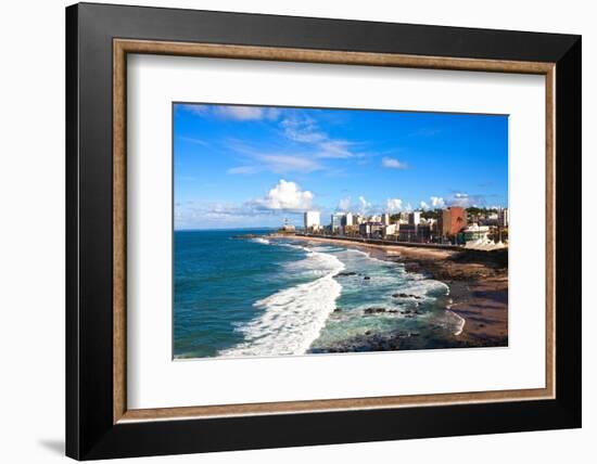 Barra Beach in the Beautiful City of Salvador in Bahia State Brazil-OSTILL-Framed Photographic Print