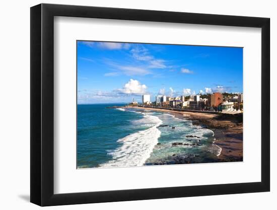 Barra Beach in the Beautiful City of Salvador in Bahia State Brazil-OSTILL-Framed Photographic Print