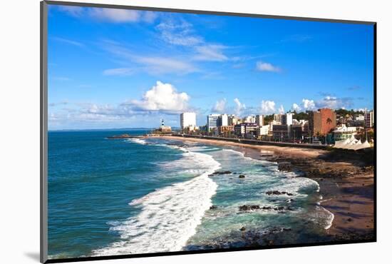 Barra Beach in the Beautiful City of Salvador in Bahia State Brazil-OSTILL-Mounted Photographic Print