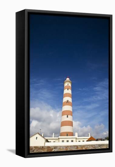 Barra Lighthouse, Costa Nova, Aveiro, Portugal-Julie Eggers-Framed Premier Image Canvas