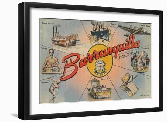 'Barranquilla (Colombia)', c1940s-Unknown-Framed Giclee Print