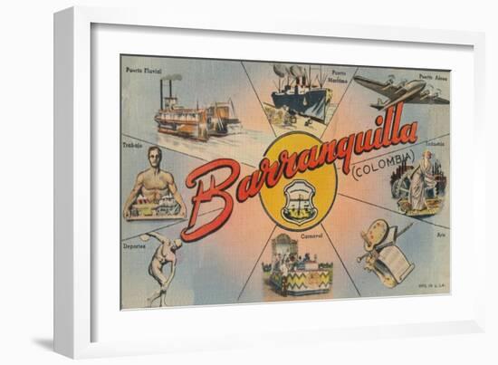 'Barranquilla (Colombia)', c1940s-Unknown-Framed Giclee Print