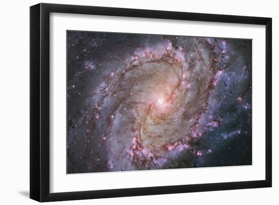 Barred Spiral Galaxy Messier 83-null-Framed Photographic Print