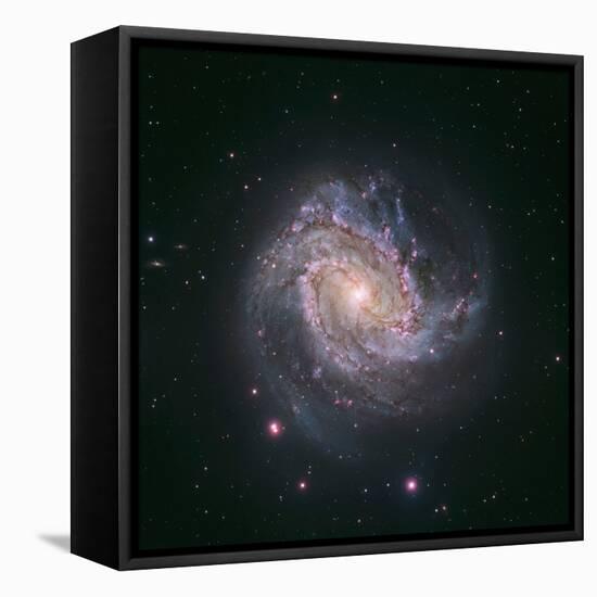 Barred Spiral Galaxy Messier 83-null-Framed Premier Image Canvas