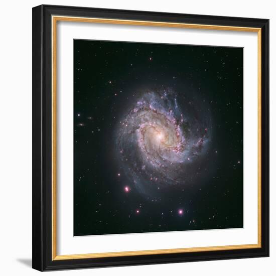 Barred Spiral Galaxy Messier 83-null-Framed Photographic Print