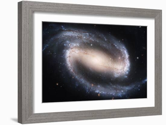 Barred Spiral Galaxy NGC 1300, HST Image-null-Framed Photographic Print