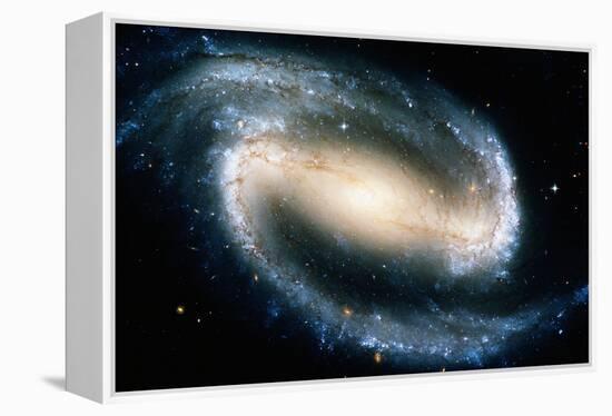 Barred Spiral Galaxy NGC 1300, Satellite View-Stocktrek-Framed Premier Image Canvas