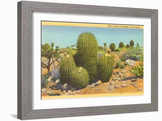 Barrel Cactus-null-Framed Premium Giclee Print