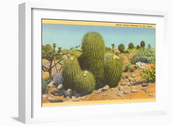 Barrel Cactus-null-Framed Premium Giclee Print