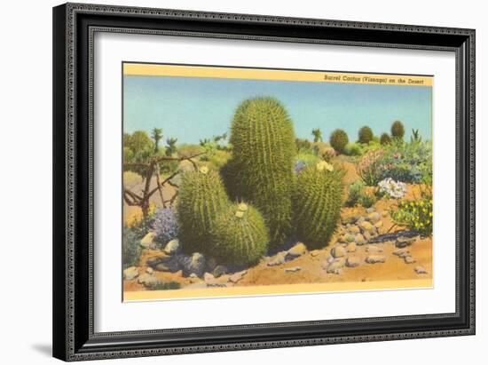 Barrel Cactus-null-Framed Premium Giclee Print