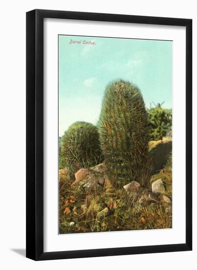 Barrel Cactus-null-Framed Premium Giclee Print