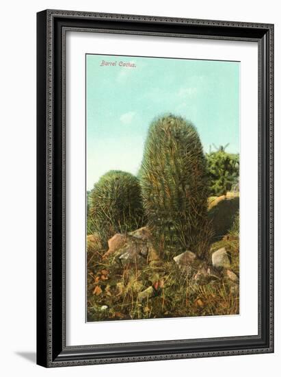 Barrel Cactus-null-Framed Premium Giclee Print