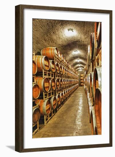 Barrel Cave, Red Mountain Ava, Eastern Yakima Valley, Washington, USA-Richard Duval-Framed Photographic Print