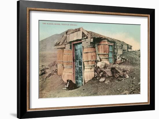 Barrel House, Tonapah, Nevada-null-Framed Art Print