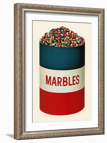 Barrel of Marbles-Found Image Press-Framed Photographic Print