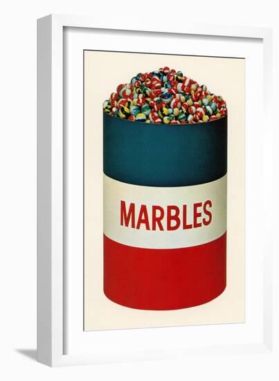 Barrel of Marbles-Found Image Press-Framed Photographic Print