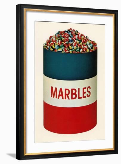 Barrel of Marbles-Found Image Press-Framed Photographic Print