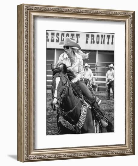 Barrel Racer-Barry Hart-Framed Art Print