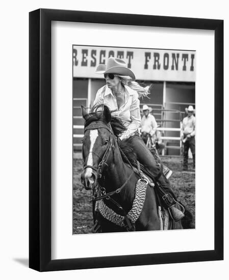 Barrel Racer-Barry Hart-Framed Art Print