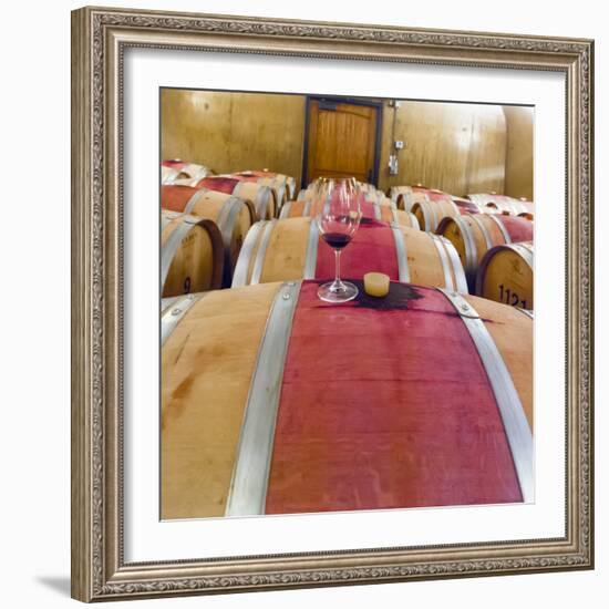 Barrel Room at Walla Walla Winery, Walla Walla, Washington, USA-Richard Duval-Framed Photographic Print