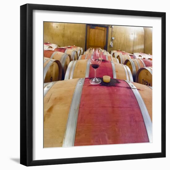 Barrel Room at Walla Walla Winery, Walla Walla, Washington, USA-Richard Duval-Framed Photographic Print