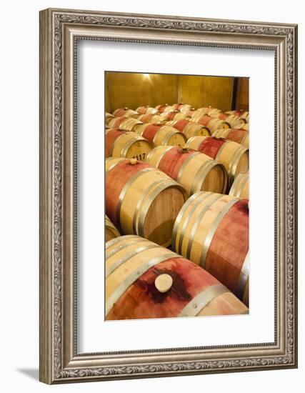 Barrel Room at Walla Walla Winery, Walla Walla, Washington, USA-Richard Duval-Framed Photographic Print