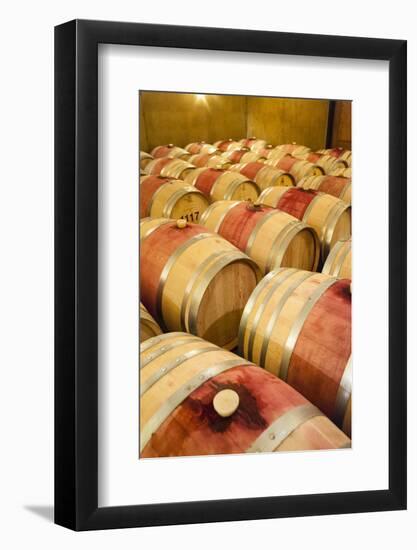 Barrel Room at Walla Walla Winery, Walla Walla, Washington, USA-Richard Duval-Framed Photographic Print