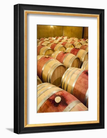 Barrel Room at Walla Walla Winery, Walla Walla, Washington, USA-Richard Duval-Framed Photographic Print