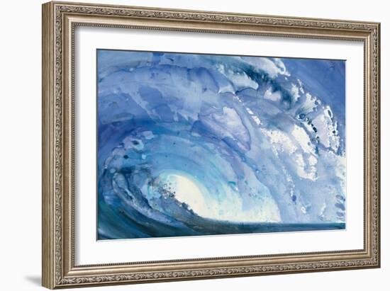 Barrel Wave-null-Framed Art Print