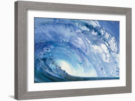 Barrel Wave-null-Framed Art Print