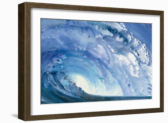 Barrel Wave-null-Framed Art Print