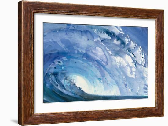 Barrel Wave-null-Framed Art Print